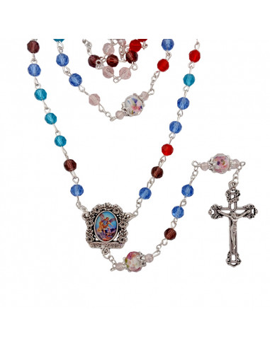 Rosario Cristal Tallado 6Mm Misionero