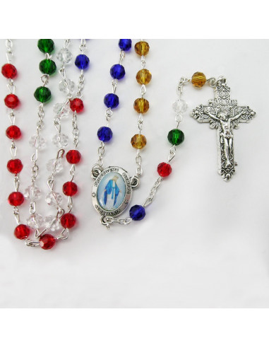 Rosario Cristal Tallado 6Mm Reflejos...