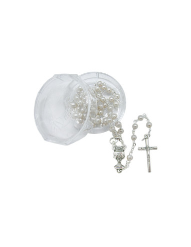 Rosario Cristal 4Mm Imitacion Perla...