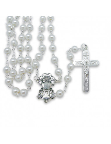 Rosario Cristal Imitacion Perla 6mm...