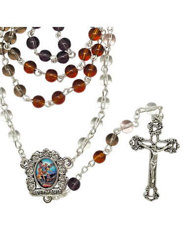 Rosario Cristal Liso 6Mm Multicolor...