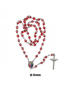 Rosario Cristal Liso 6Mm...