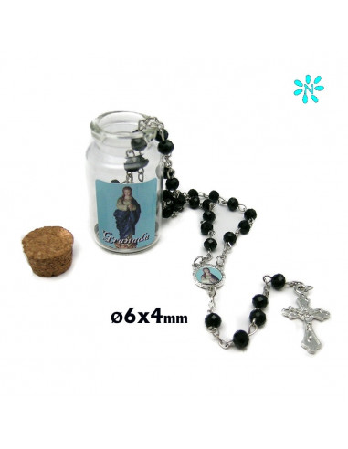 Rosario Cristal Tallado 6X4mm En Bote...