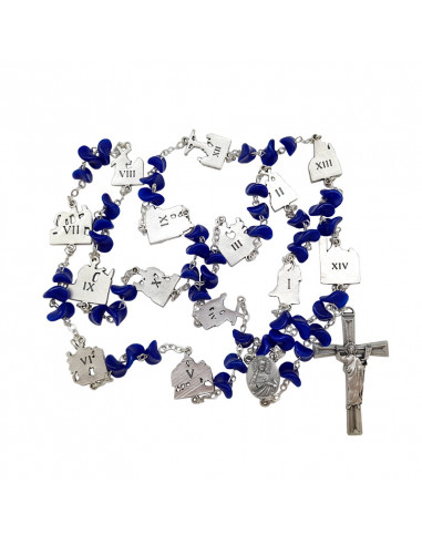 Rosario Cristal Tipo Lagrima Via...