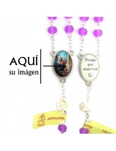 Rosario Cristal Liso 6Mm...