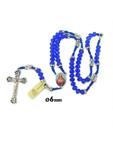 Rosario Cristal Liso 8Mm San Carlo...