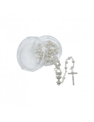 Rosario Cristal 4Mm Imitacion Perla...