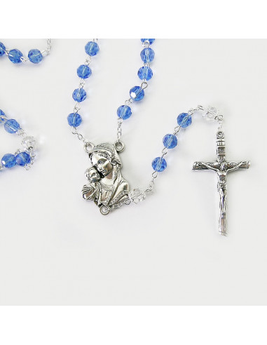 Rosario Cristal Liso 8Mm Rosa Color...