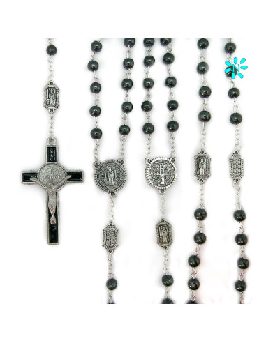 Rosario Ematite San Benito 6Mm Paters...