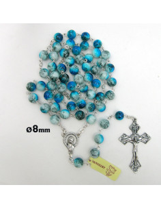 Rosario Cristal Liso 8Mm...