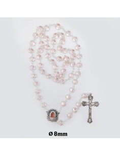Rosario Cristal Liso 8Mm...