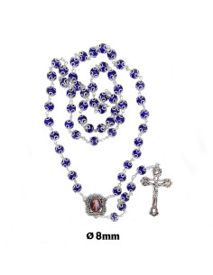 Rosario Cristal Liso 8Mm...