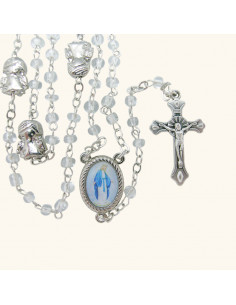 Rosario Cristal Liso 6Mm...