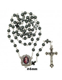 Rosario Cristal Liso 6Mm...