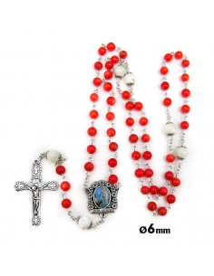 Rosario Cristal Liso 6Mm...