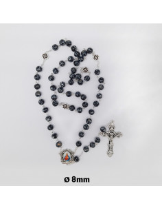 Rosario Cristal 8Mm Marron...