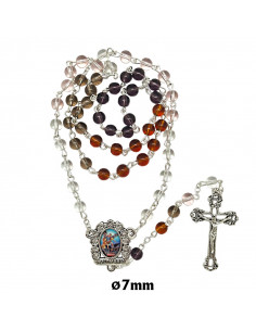 Rosario Cristal Liso 6Mm...