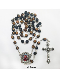 Rosario Cristal Liso 6Mm...