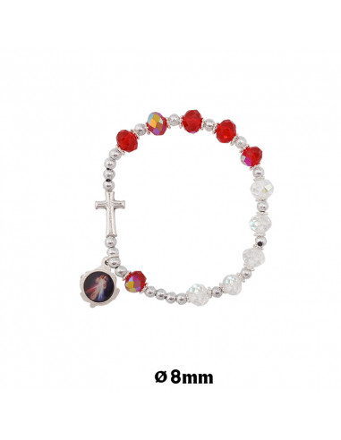 Brazalete Cristal Azul Conchas Santiago 7mm