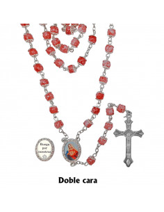 Rosario Cristal Rojo 6Mm...