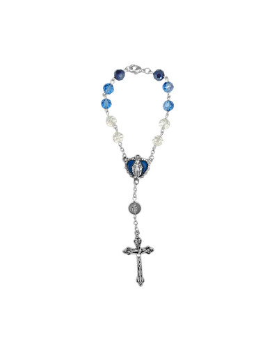 Decena Cristal Tallado Virgen...