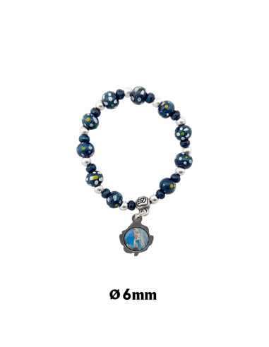 Pulsera Elastica Infantil Madera 6Mm...