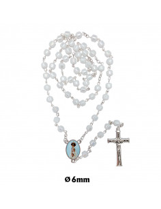 Rosario Cristal 6Mm Blanco...