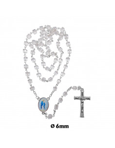 Rosario Cristal Liso 6Mm...