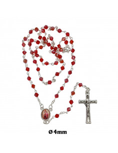 Rosario Cristal Liso 6Mm...