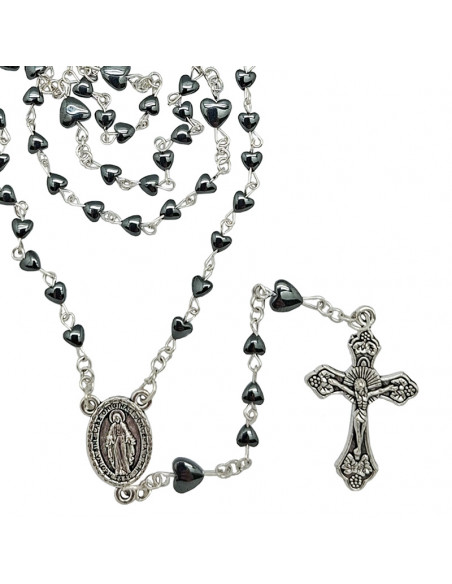 Rosario Cristal Forma Cubo 6X6mm Transparente