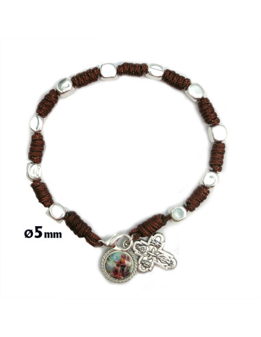Brazalete Cristal Azul Tipo Rombo 8Mm...