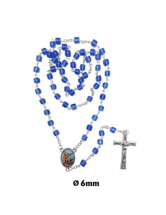 Rosario Cristal Forma Cubo...