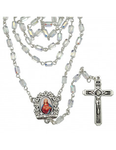 Rosario Cristal Azul Con...