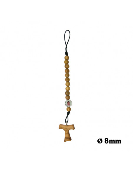 Rosario Cristal Rombo Tallado 4Mm Trasparente