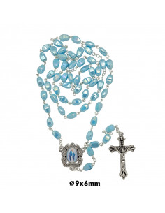 Rosario Cristal Liso 6Mm...