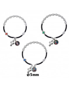 Pulsera Infantil Con Flores...