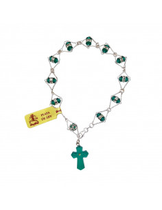 Rosario Cristal Negro Oval...