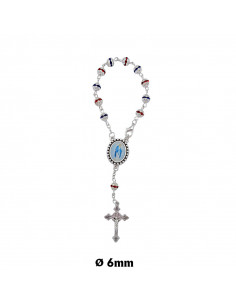 Rosario Cristal Rojo 6Mm...