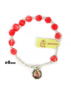 Brazalete Cristal Rojo Tipo...