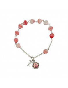 Brazalete Cristal Rosa...