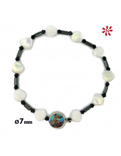 Brazalete Cristal Conchas...