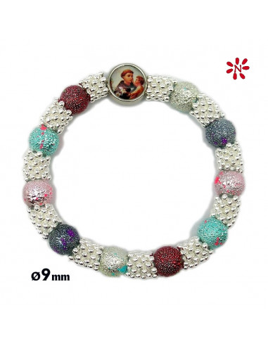 Decena Ematite 6Mm Con Cruz Y Mosqueton