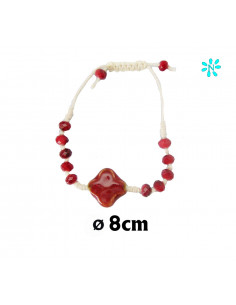 Pulsera Cuerda Con Bolas De...