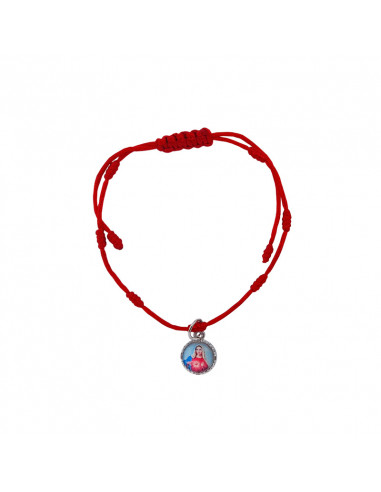 Pulsera Cuerda Roja Simple Con Nudos