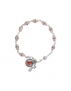 Pulsera Cristal Rosa 4Mm...