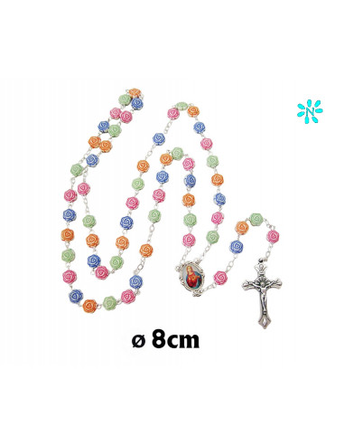 Rosario Plastico Flores Colores Para...