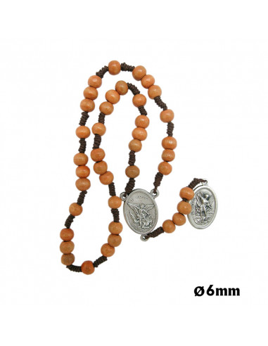 Rosario Madera Y Cuerda 6Mm San Miguel