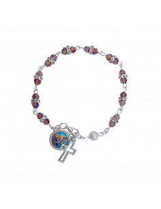 Pulsera Cristal Morado 4Mm...