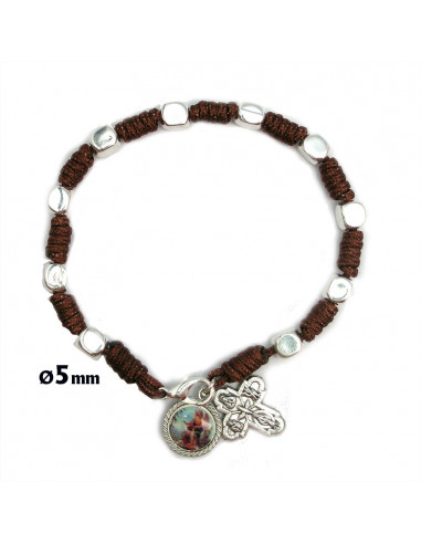 Brazalete Cuerda Con Cubos 5Mm De...