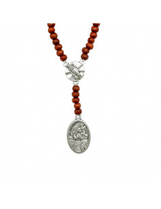Pulsera Rosario Madera...